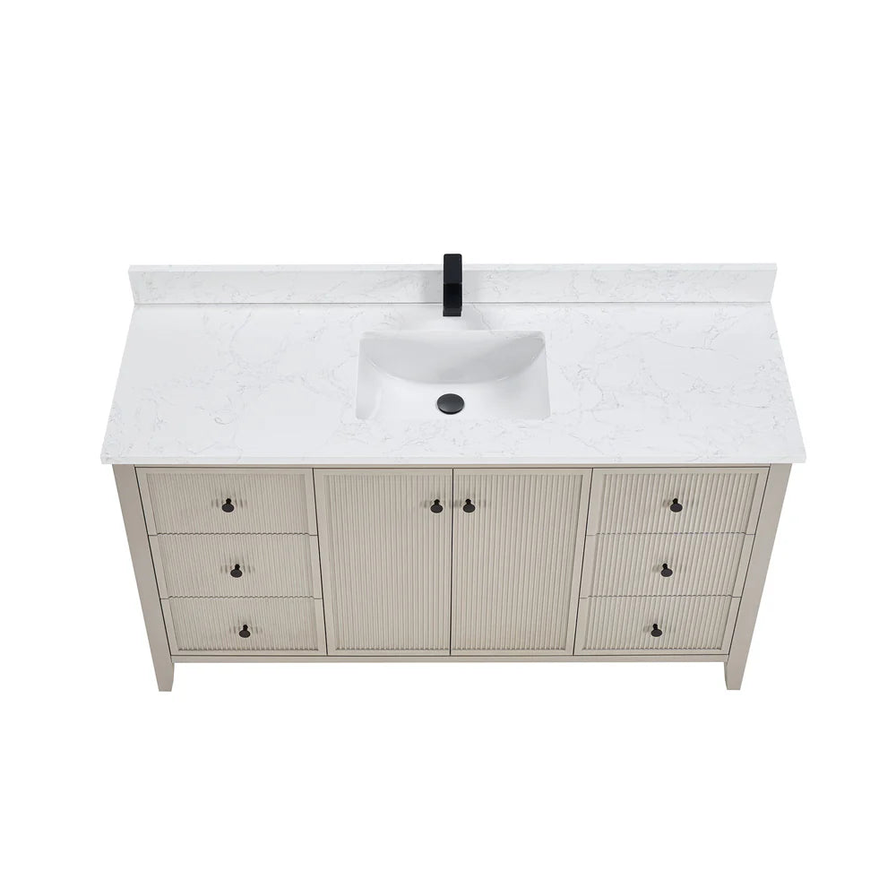 Torano 60" Single Sink Bathroom Vanity | 2 Colors