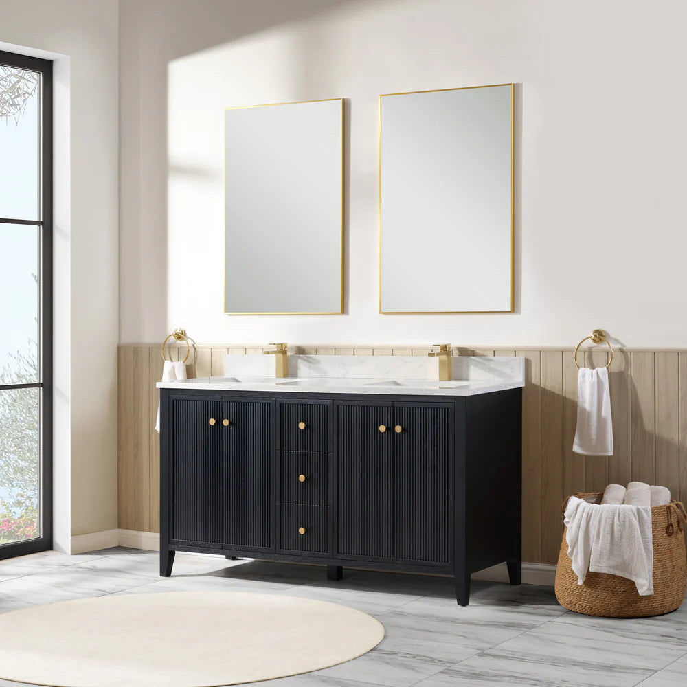 Torano 60" Double Sink Bathroom Vanity | 2 Colors