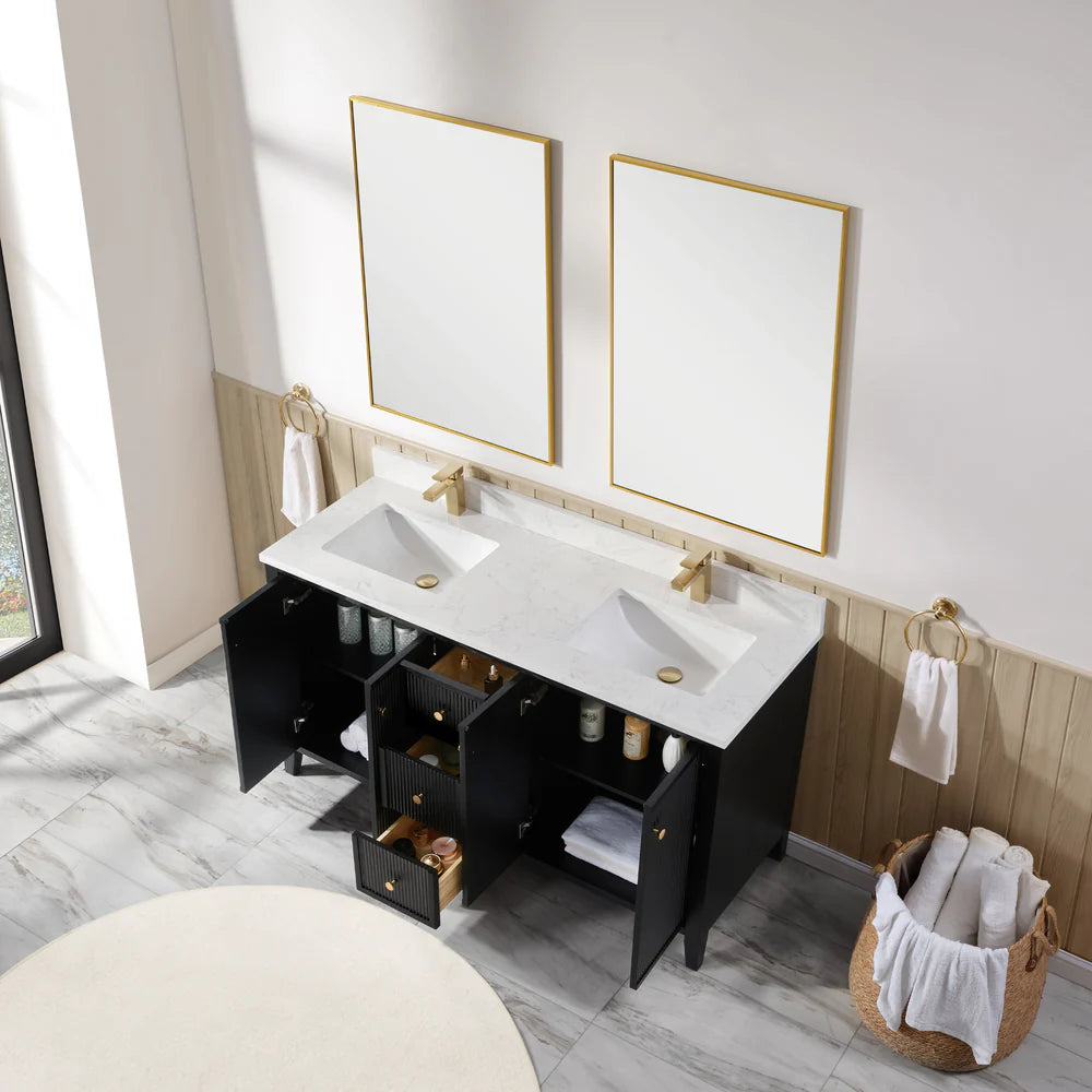 Torano 60" Double Sink Bathroom Vanity | 2 Colors