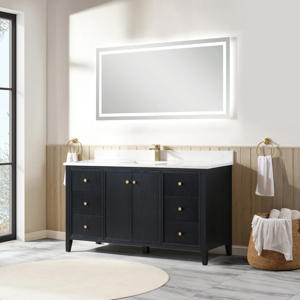 Torano 60" Single Sink Bathroom Vanity | 2 Colors