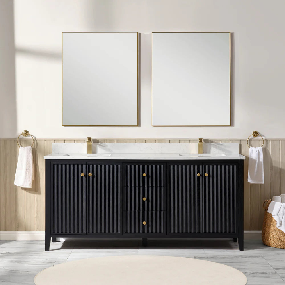 Torano 72" Double Sink Bathroom Vanity | 2 Colors