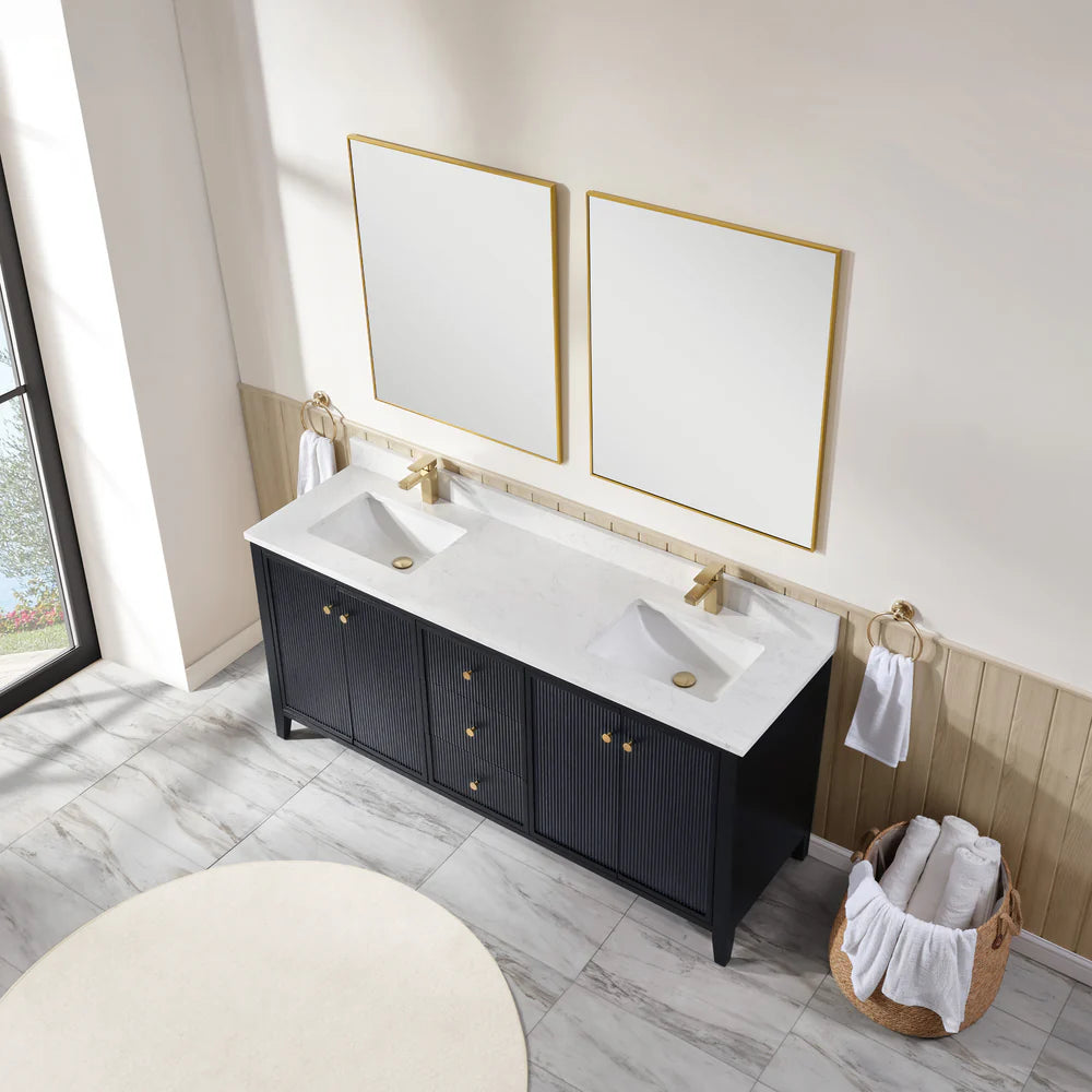 Torano 72" Double Sink Bathroom Vanity | 2 Colors