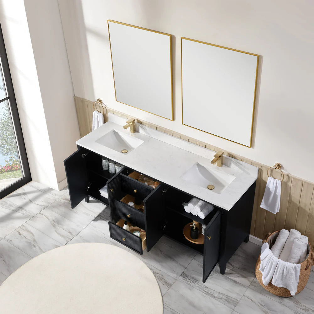 Torano 72" Double Sink Bathroom Vanity | 2 Colors