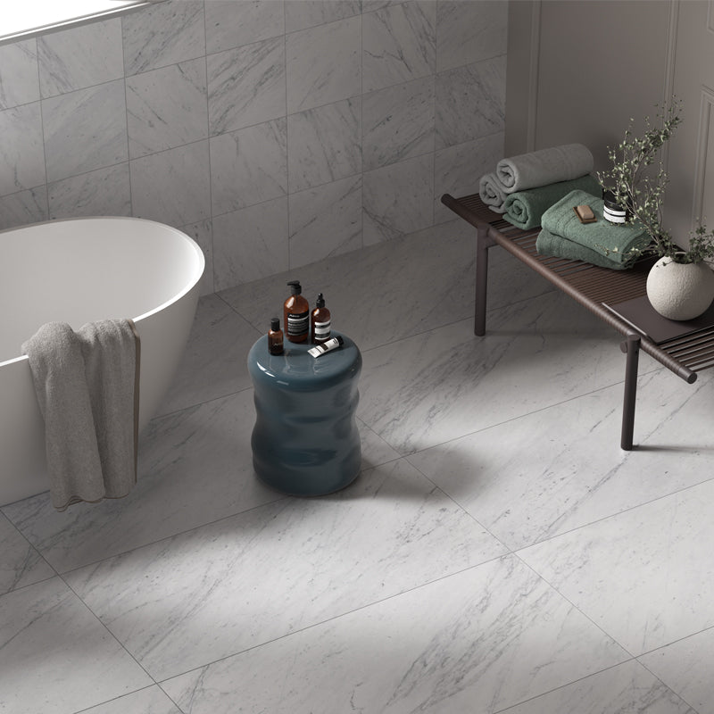 Verona Marble Look Porcelain Tile | Black & White | 3 Sizes
