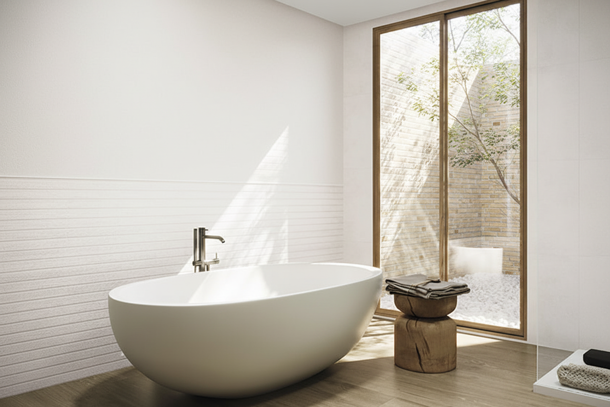 Shiplap White Wall Tile 24x48" - Tilevanity.com