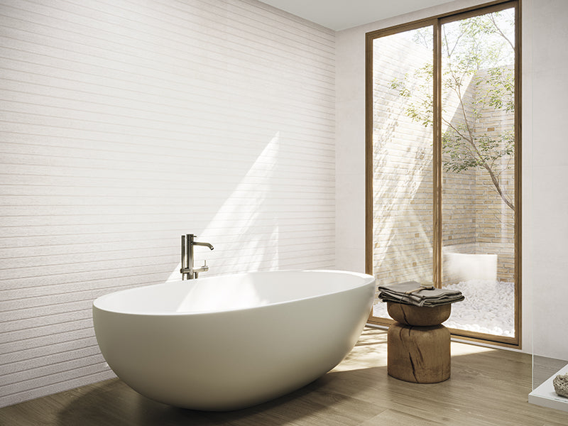 Shiplap White Wall Tile 24x48" - Tilevanity.com