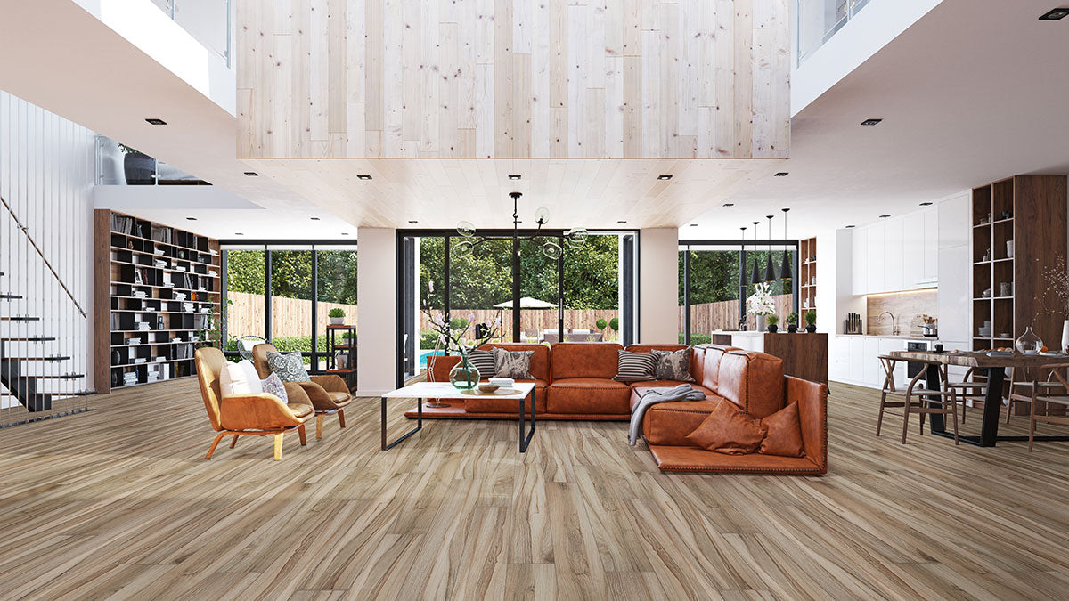 Kauri Amber Wood Look Porcelain Tile 9x48" - Tilevanity.com