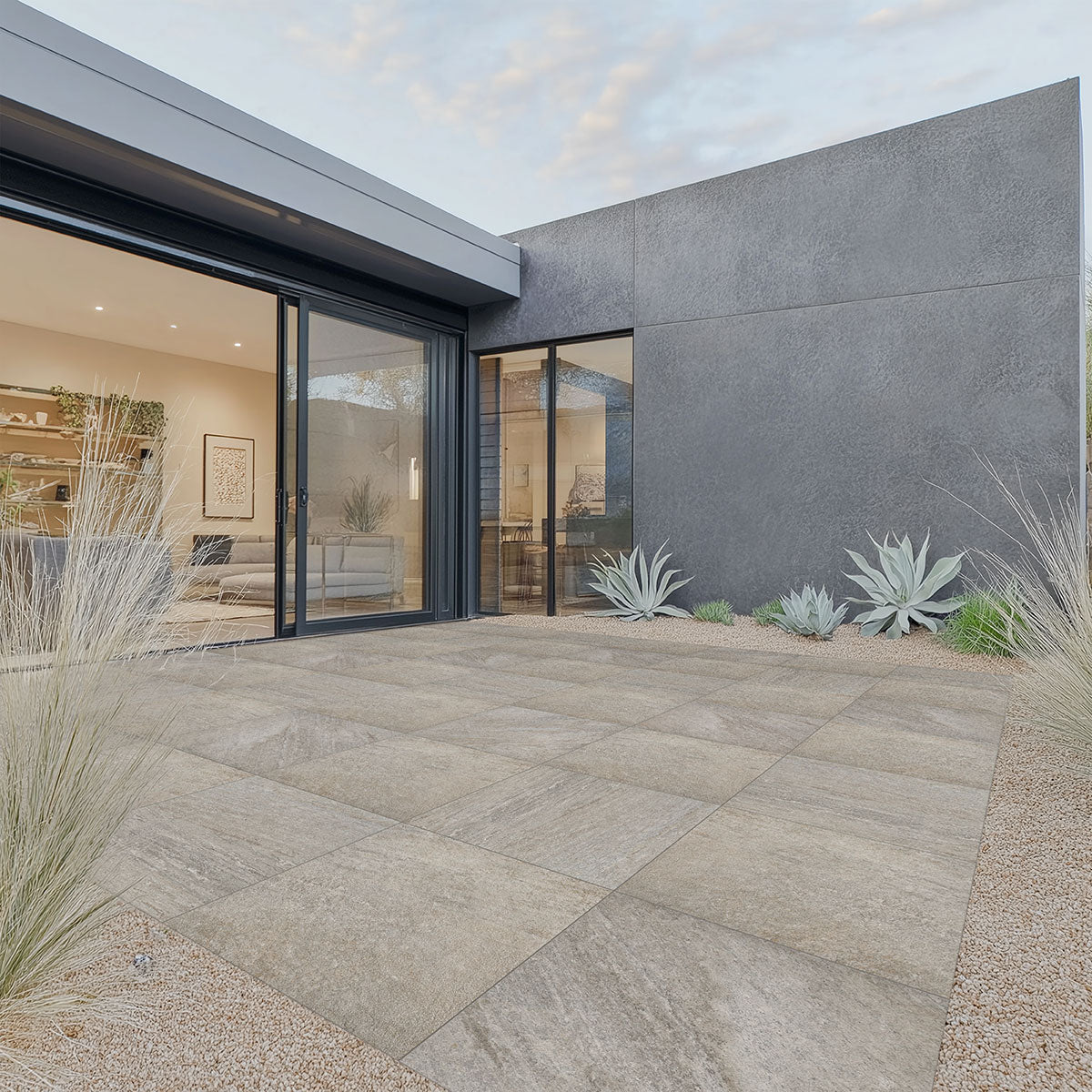 Estate Quartz Silver 2cm Porcelain Paver 24x24" | 24x48"