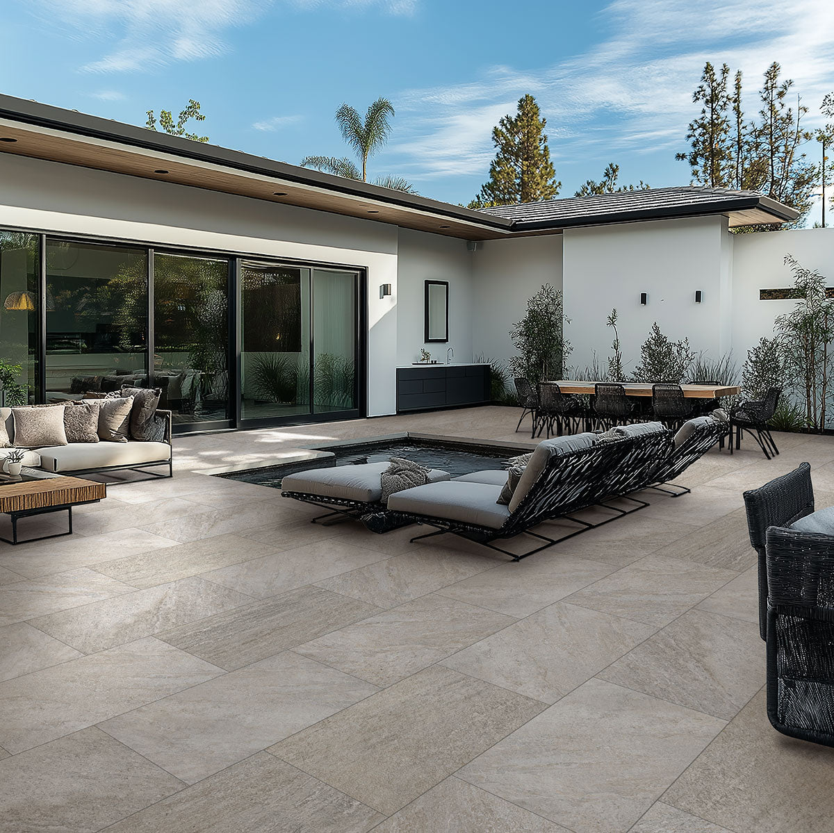 Estate Quartz Silver 2cm Porcelain Paver 24x24" | 24x48"