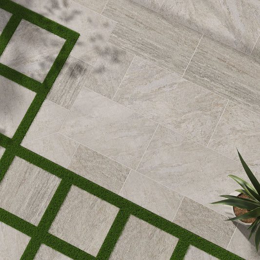 Estate Quartz Silver 2cm Porcelain Paver 24x24" | 24x48"