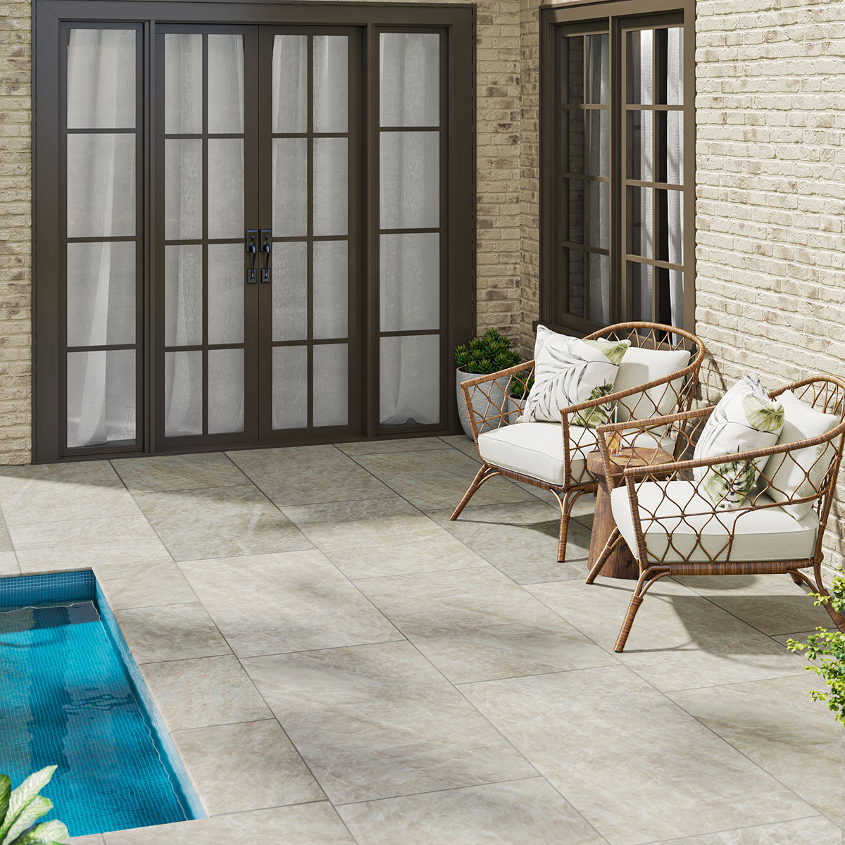 Estate Taj Mahal 2cm Porcelain Paver 24x24" | 24x48"