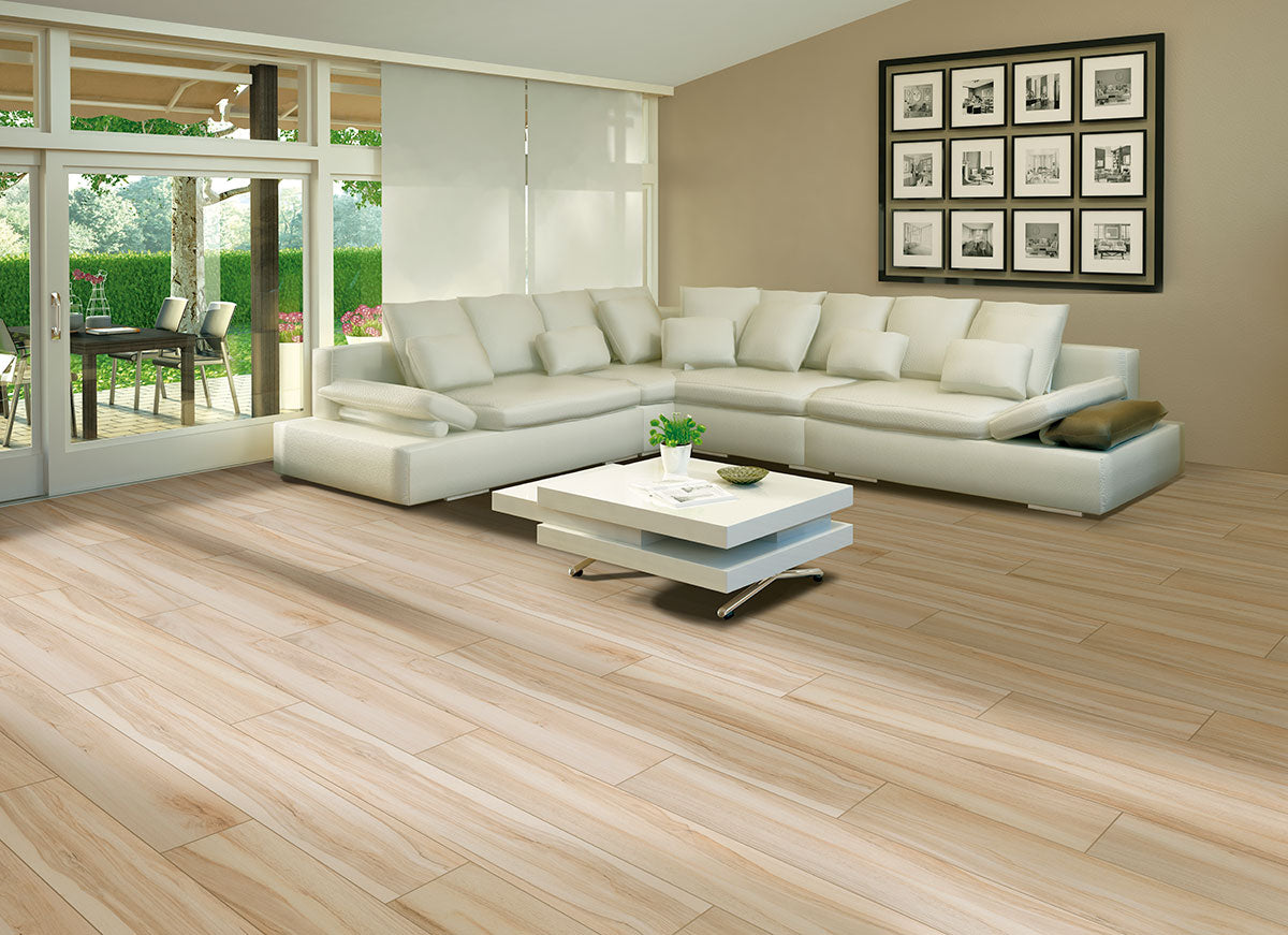 Kauri Artic Wood Look Porcelain Tile 9x48" - Tilevanity.com