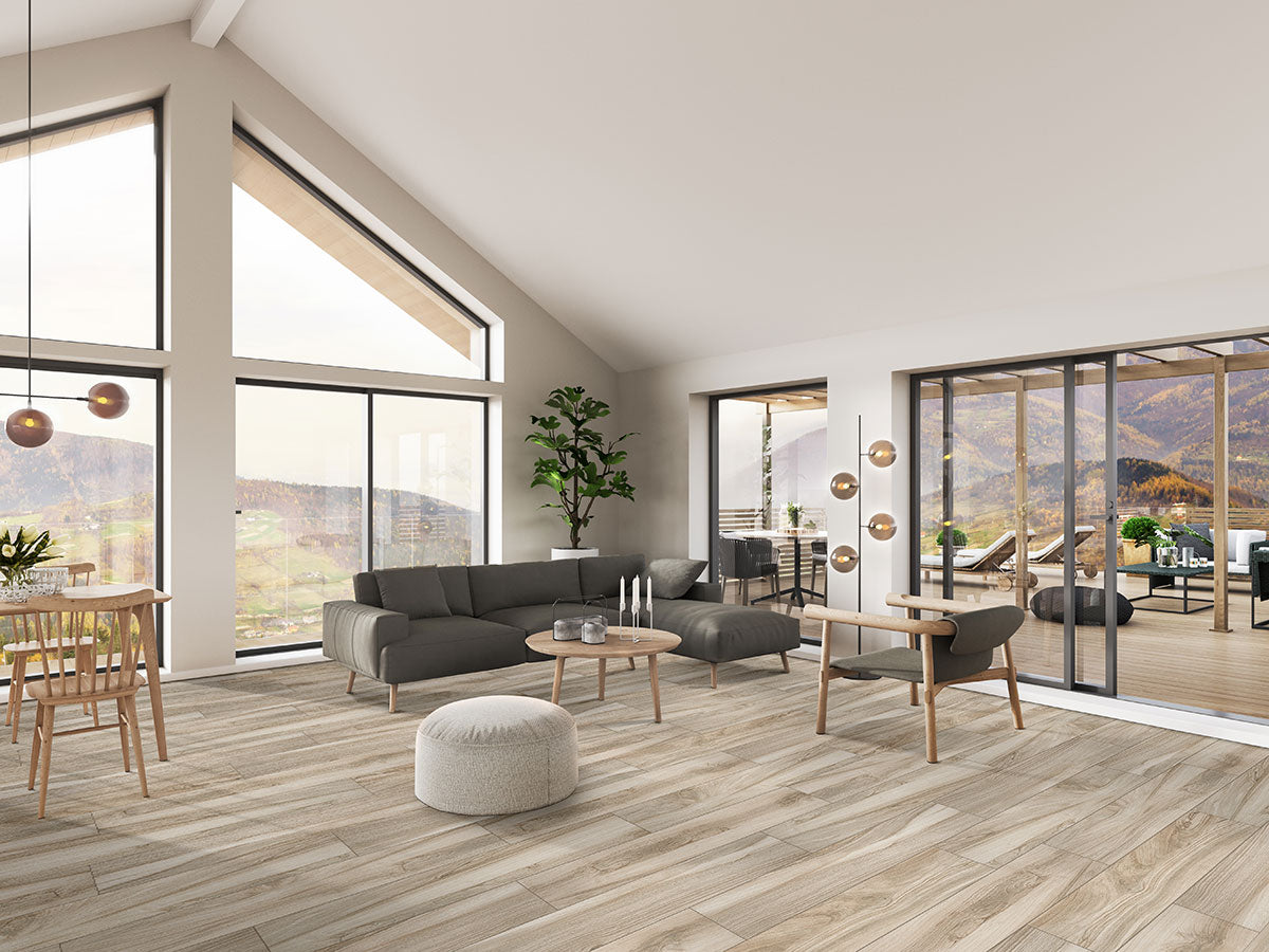 Kauri Ash Wood Look Porcelain Tile 9x48" - Tilevanity.com