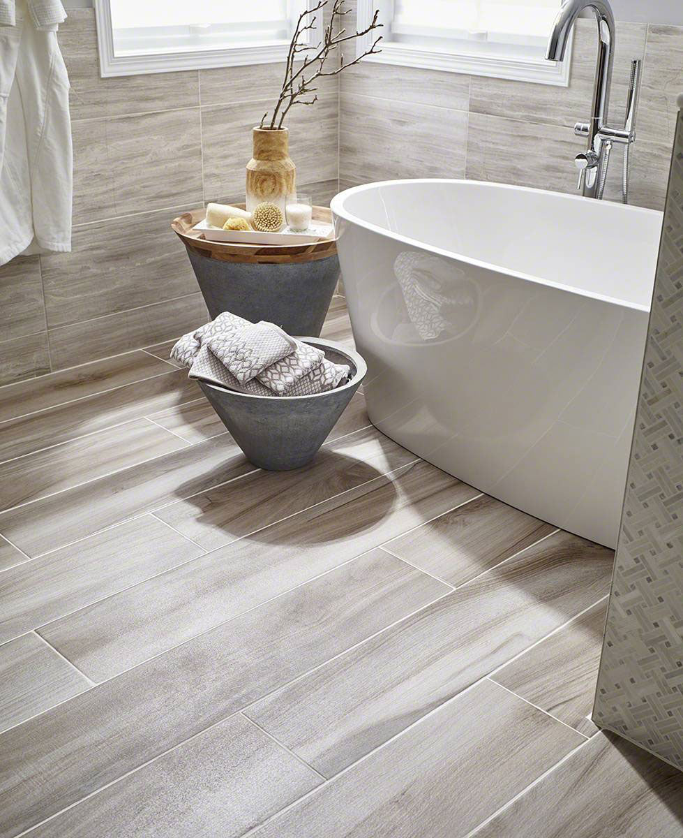 Kauri Ash Wood Look Porcelain Tile 9x48" - Tilevanity.com