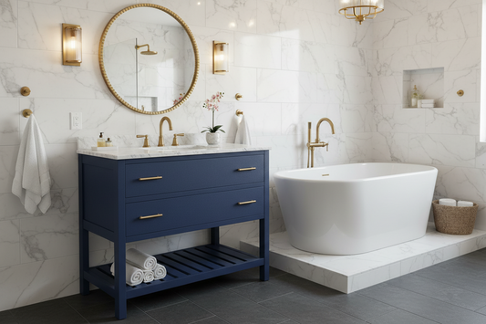 Belmont Colors 24" /30"/ 36"W Amish Made Bathroom Cabinet (Base Only) 7 Colors