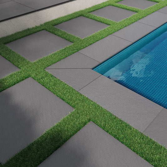 Estate Blue Stone 2cm Porcelain Paver 24x24"