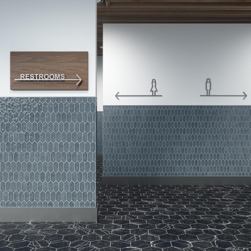 Sassuolo Ceramic Collection 3"x12" | Hex Mosaic | Picket Mosaic - Tilevanity.com