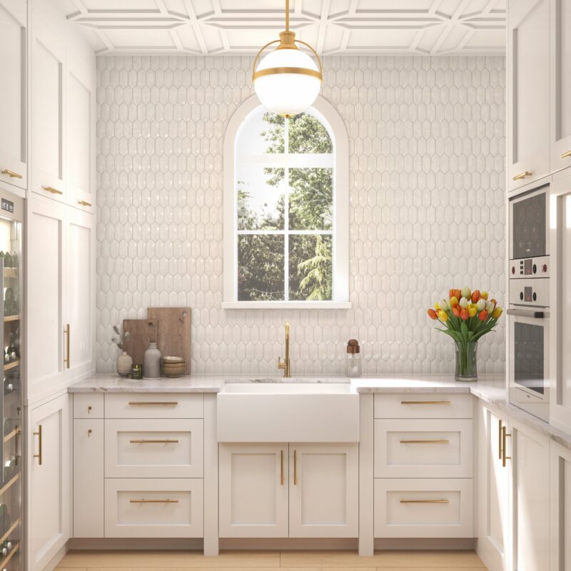 Sassuolo Ceramic Collection 3"x12" | Hex Mosaic | Picket Mosaic - Tilevanity.com