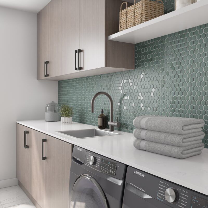 Sassuolo Ceramic Collection 3"x12" | Hex Mosaic | Picket Mosaic - Tilevanity.com