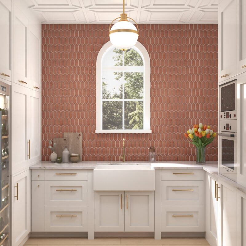 Sassuolo Ceramic Collection 3"x12" | Hex Mosaic | Picket Mosaic - Tilevanity.com