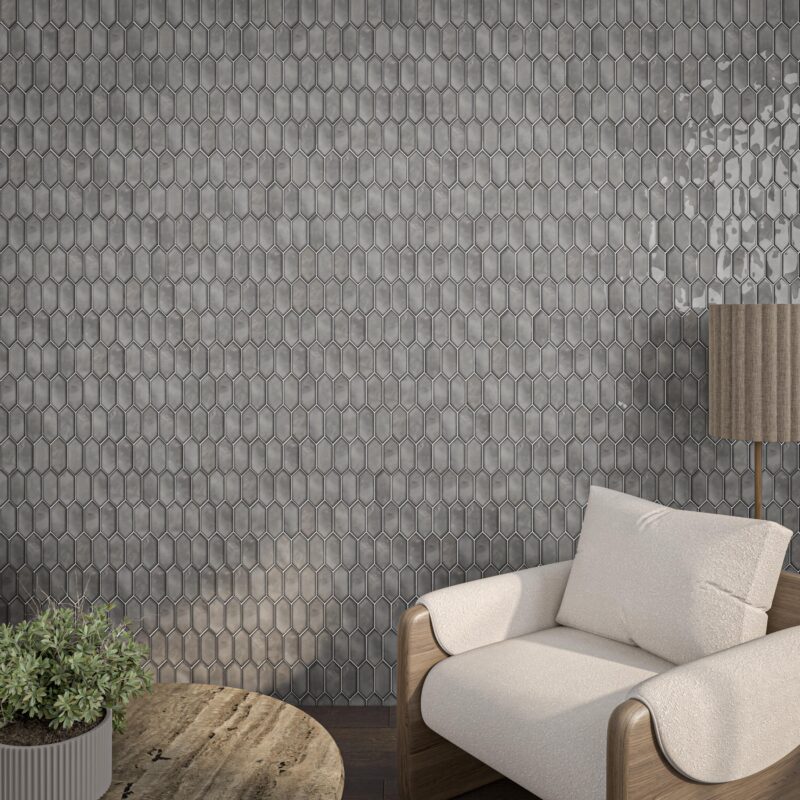 Sassuolo Ceramic Collection 3"x12" | Hex Mosaic | Picket Mosaic - Tilevanity.com