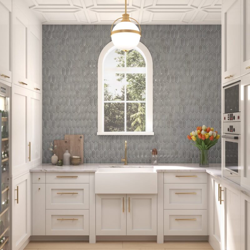 Sassuolo Ceramic Collection 3"x12" | Hex Mosaic | Picket Mosaic - Tilevanity.com