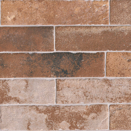 Antica Fornace Cotto Porcelain Brick Look Tile 2x10" - Tilevanity.com