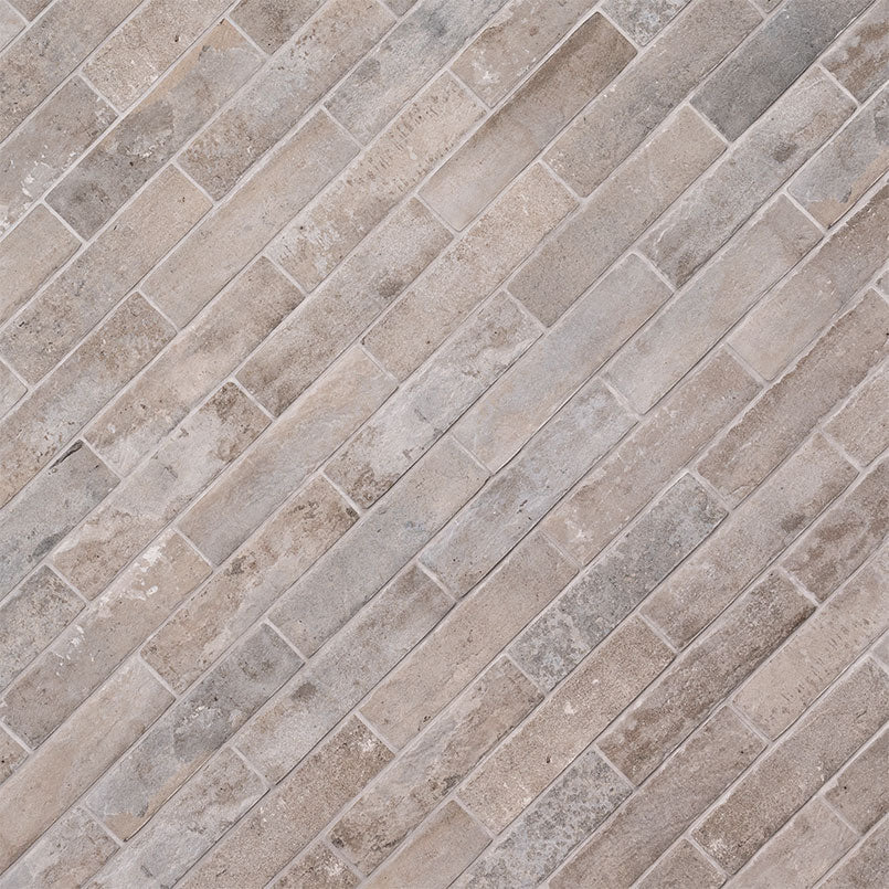 Antica Fornace Taupe Porcelain Brick Look Tile 2x10" - Tilevanity.com
