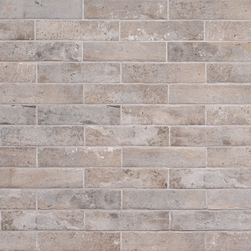 Antica Fornace Taupe Porcelain Brick Look Tile 2x10" - Tilevanity.com