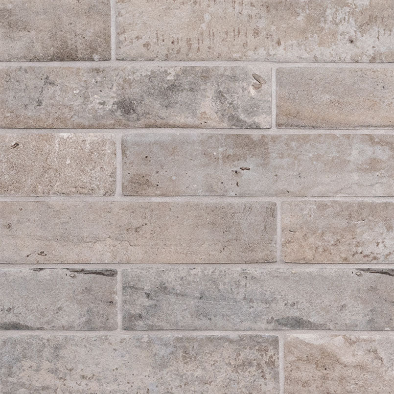 Antica Fornace Taupe Porcelain Brick Look Tile 2x10" - Tilevanity.com
