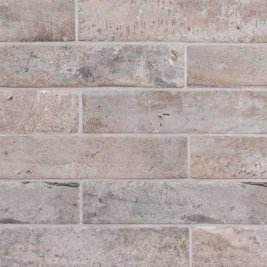 Antica Fornace Taupe Porcelain Brick Look Tile 2x10" - Tilevanity.com