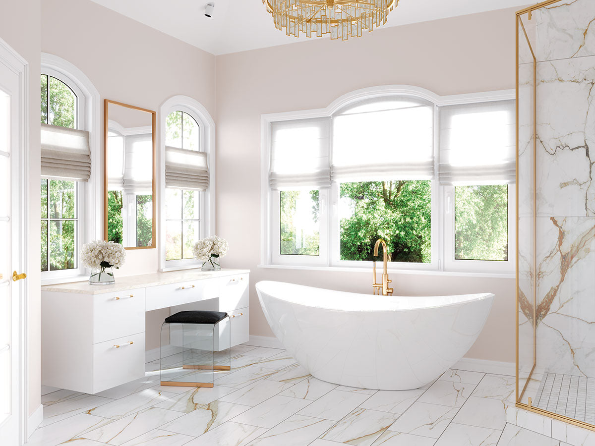 Calacatta Gold Porcelain Tile | 3 Sizes | Matte or Polished