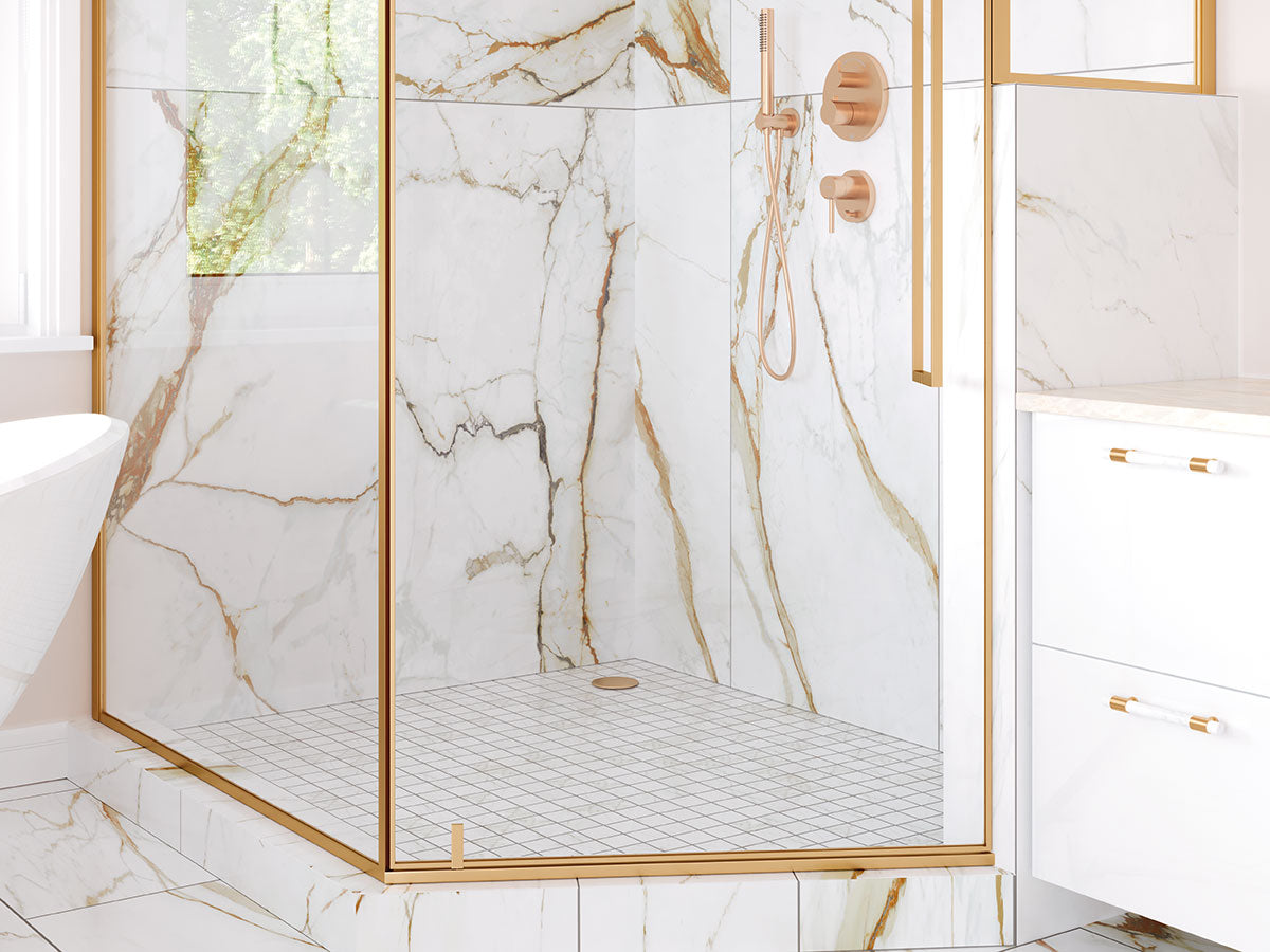 Calacatta Gold Porcelain Tile | 3 Sizes | Matte or Polished