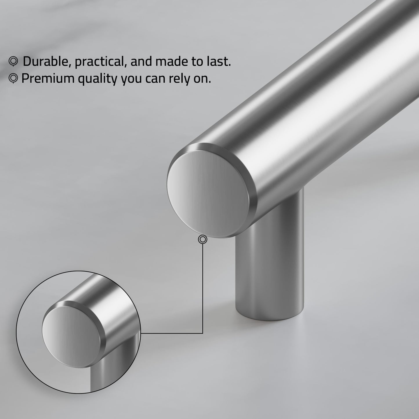 160 Aluminum Cabinet Handle – 6-5/16× 8-3/8″- 2 pack (3 colors)