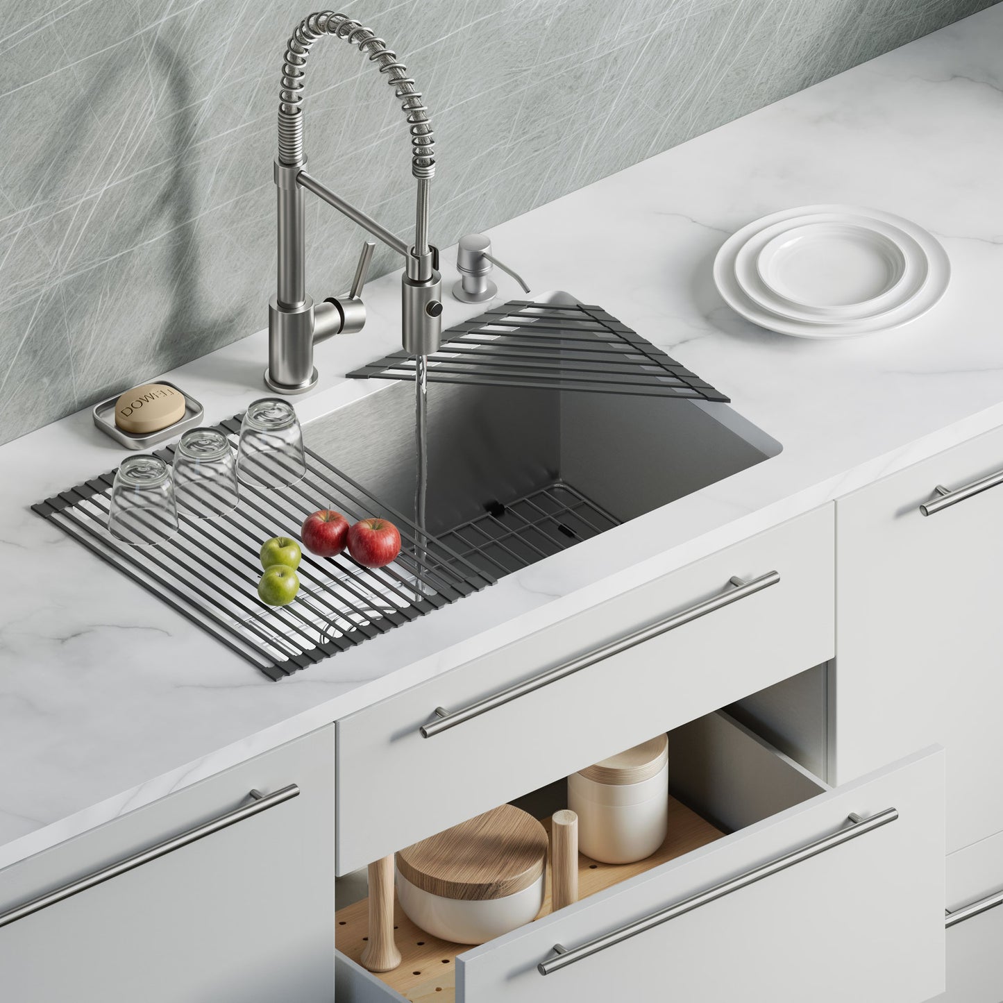 300 Aluminum Cabinet Handle – 8-13/16″×11-13/16″- 2 pack (3 colors)