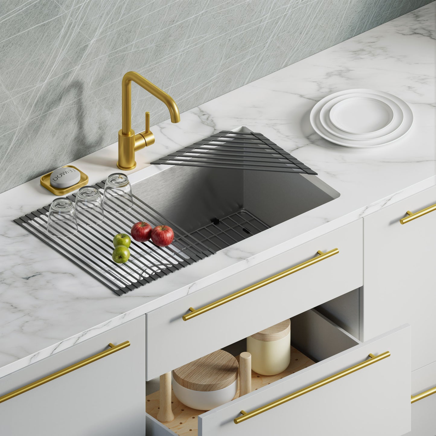 300 Aluminum Cabinet Handle – 8-13/16″×11-13/16″- 2 pack (3 colors)