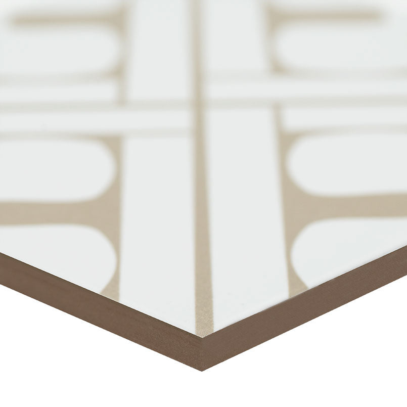 Avenue Geo Lattice Encaustic Porcelain Tile 8x8" - Tilevanity.com