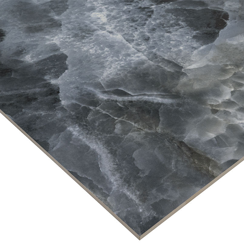 Exotic Dark Blue Onyx Porcelain Tile 24x48"