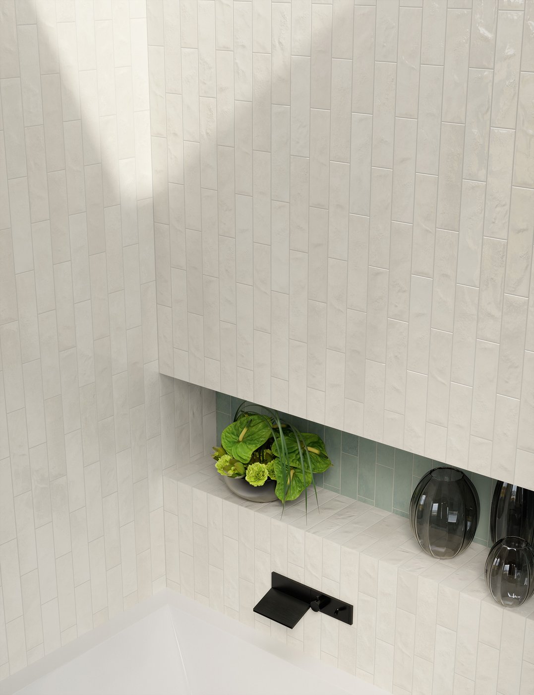 Lucent Glossy Porcelain Tile Subway Style 2.5x9.5" | 8 Colors - Tilevanity.com
