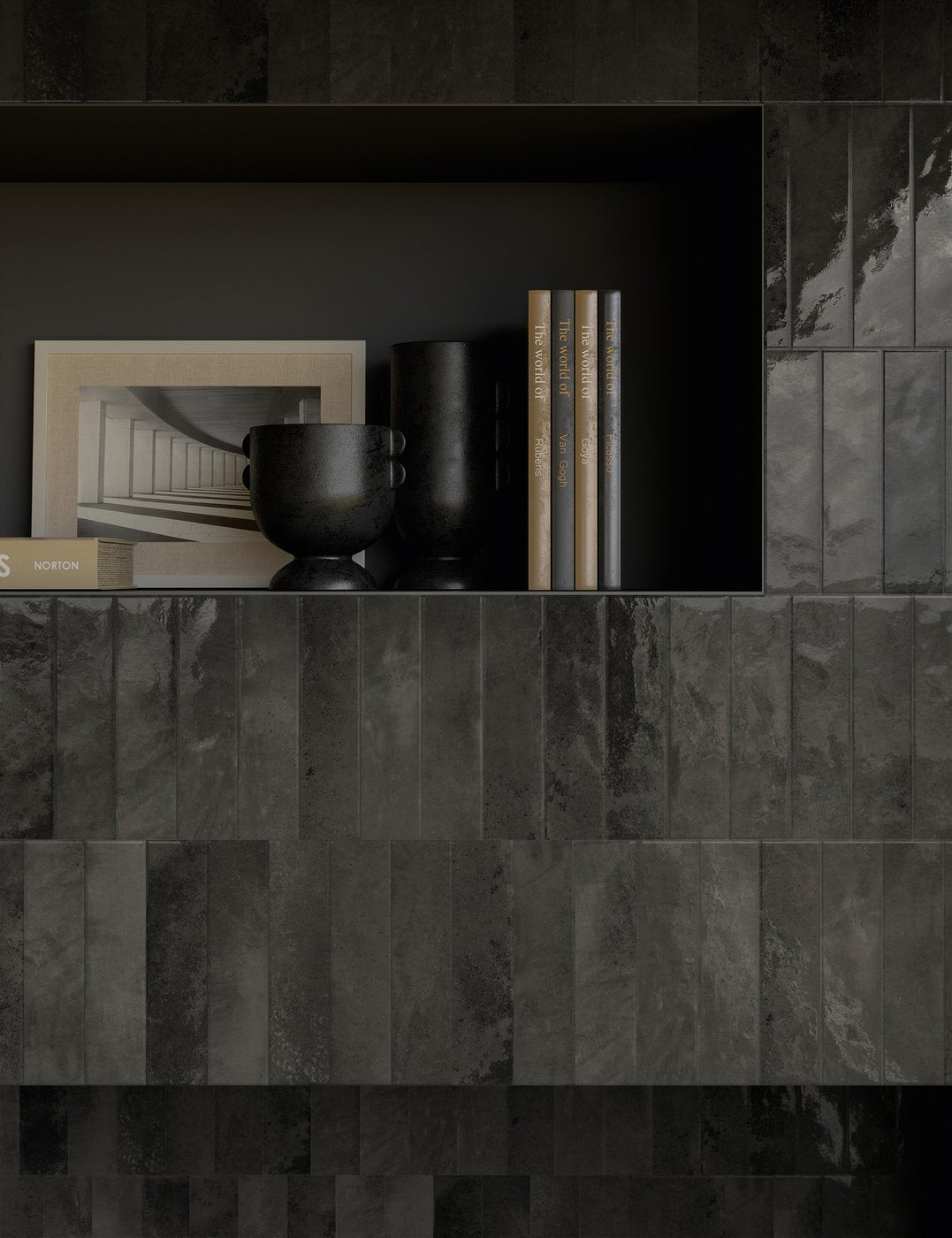 Lucent Glossy Porcelain Tile Subway Style 2.5x9.5" | 8 Colors - Tilevanity.com