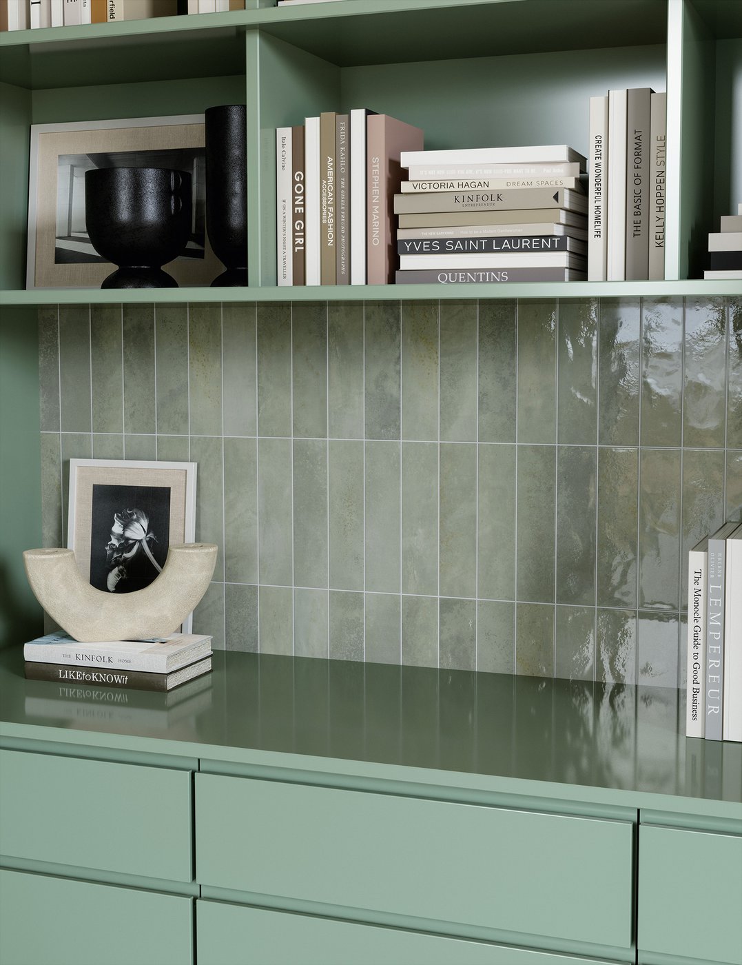 Lucent Glossy Porcelain Tile Subway Style 2.5x9.5" | 8 Colors - Tilevanity.com