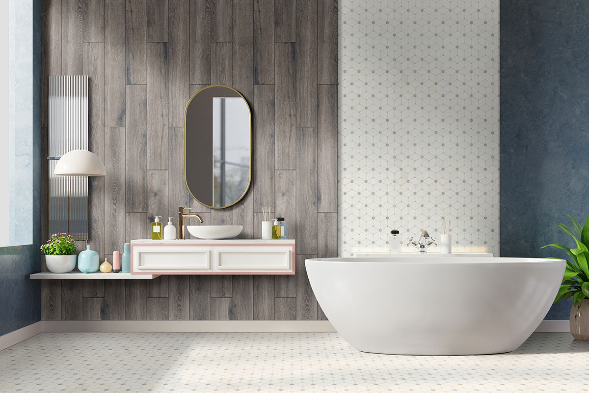 Naturalia Gray Wood Look Porcelain Tile 6x36" - Tilevanity.com