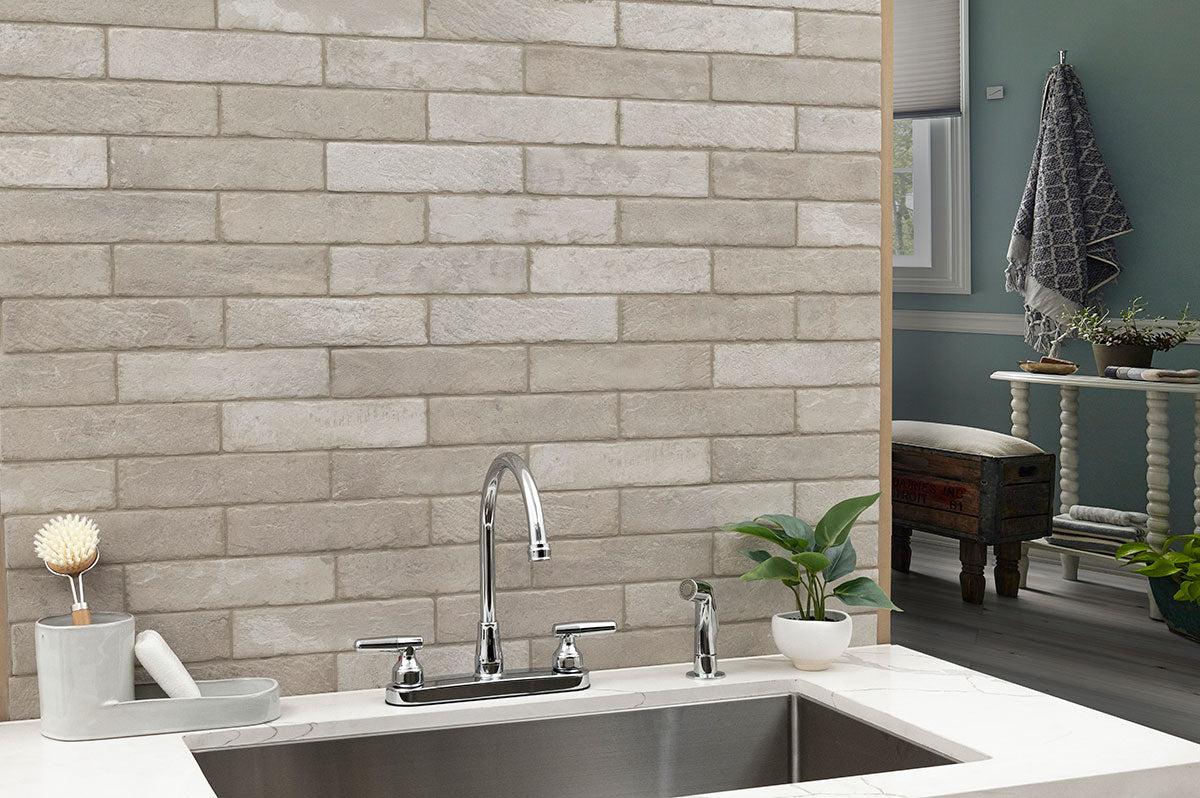 Antica Fornace Ivory Porcelain Brick Look Tile 2x10" - Tilevanity.com