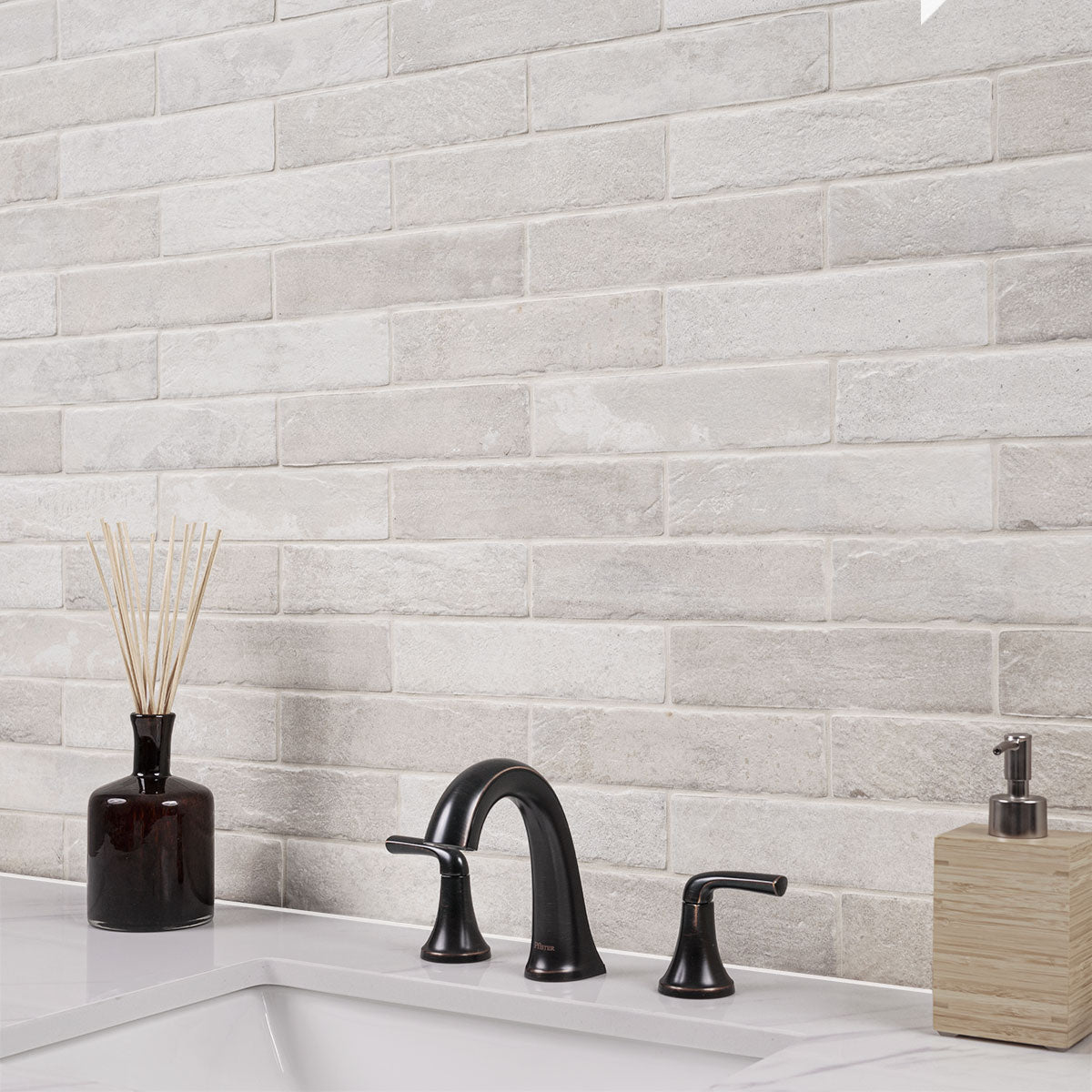 Antica Fornace Ivory Porcelain Brick Look Tile 2x10" - Tilevanity.com