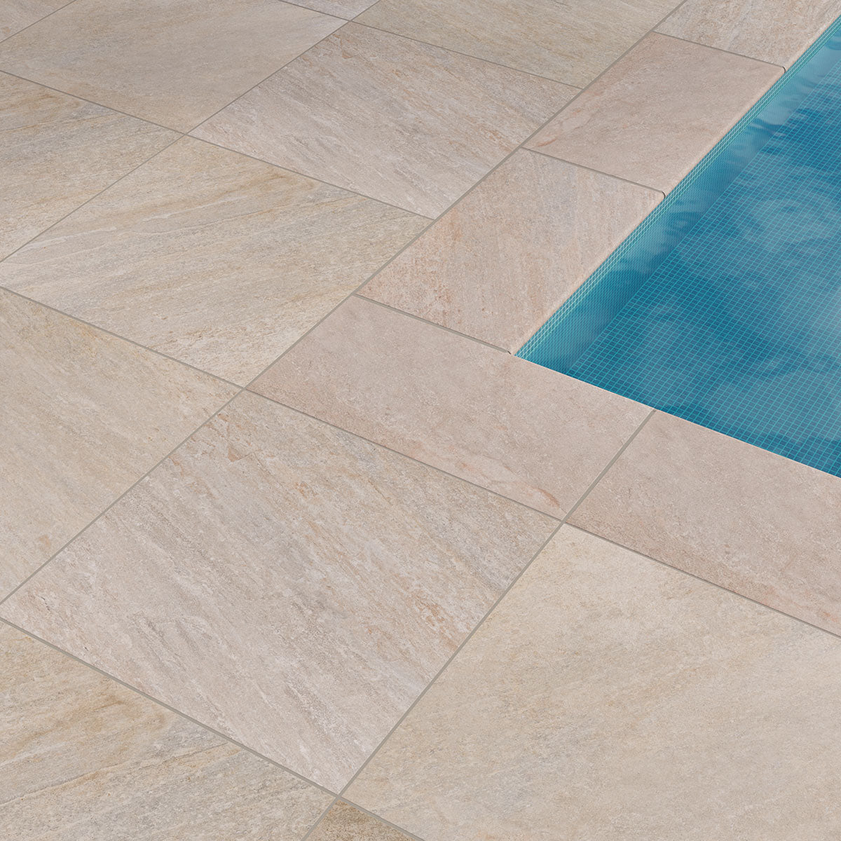 Estate Quartz Beige 2cm Porcelain Paver 24x24"