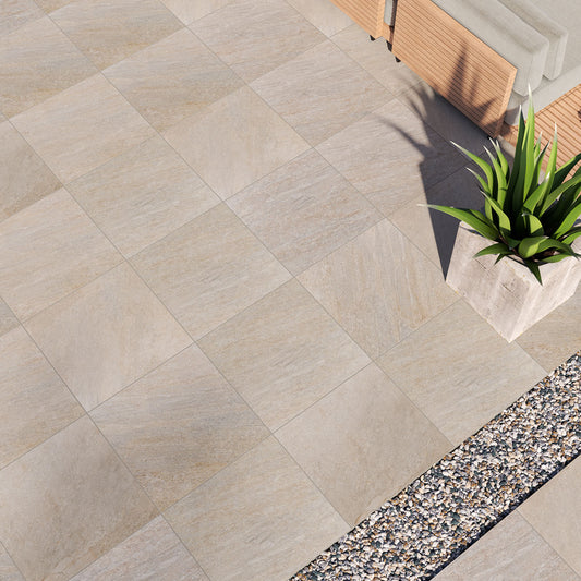 Estate Quartz Beige 2cm Porcelain Paver 24x24"