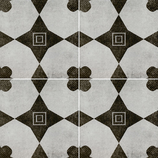 Avenue Geo Medallion Encaustic Porcelain Tile 8x8" - Tilevanity.com
