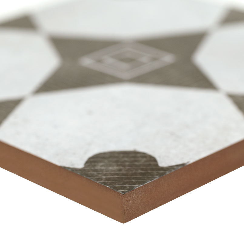 Avenue Geo Medallion Encaustic Porcelain Tile 8x8" - Tilevanity.com