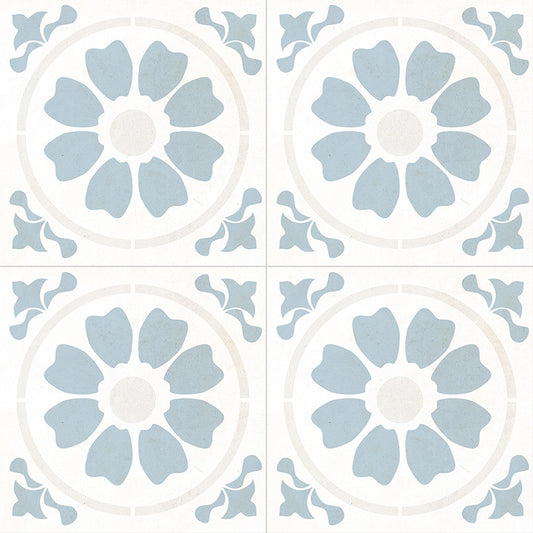 Valencia Rosette Porcelain Tile 8x8" - Tilevanity.com