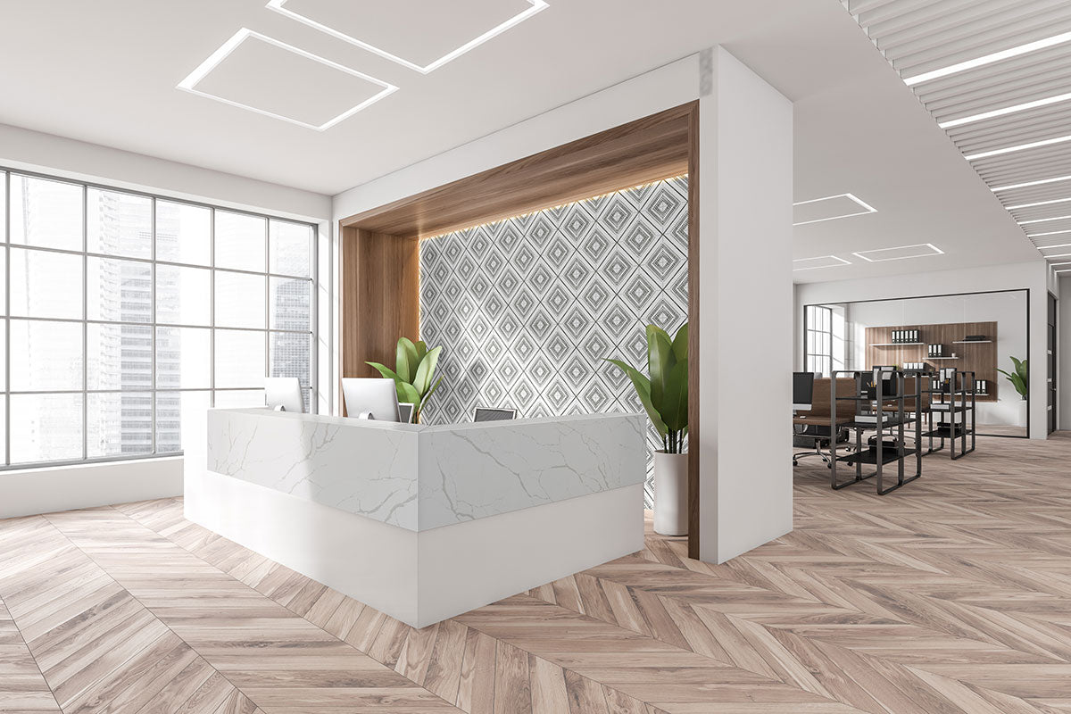 Avenue Textured Diamond Encaustic Porcelain Tile 8x8" - Tilevanity.com